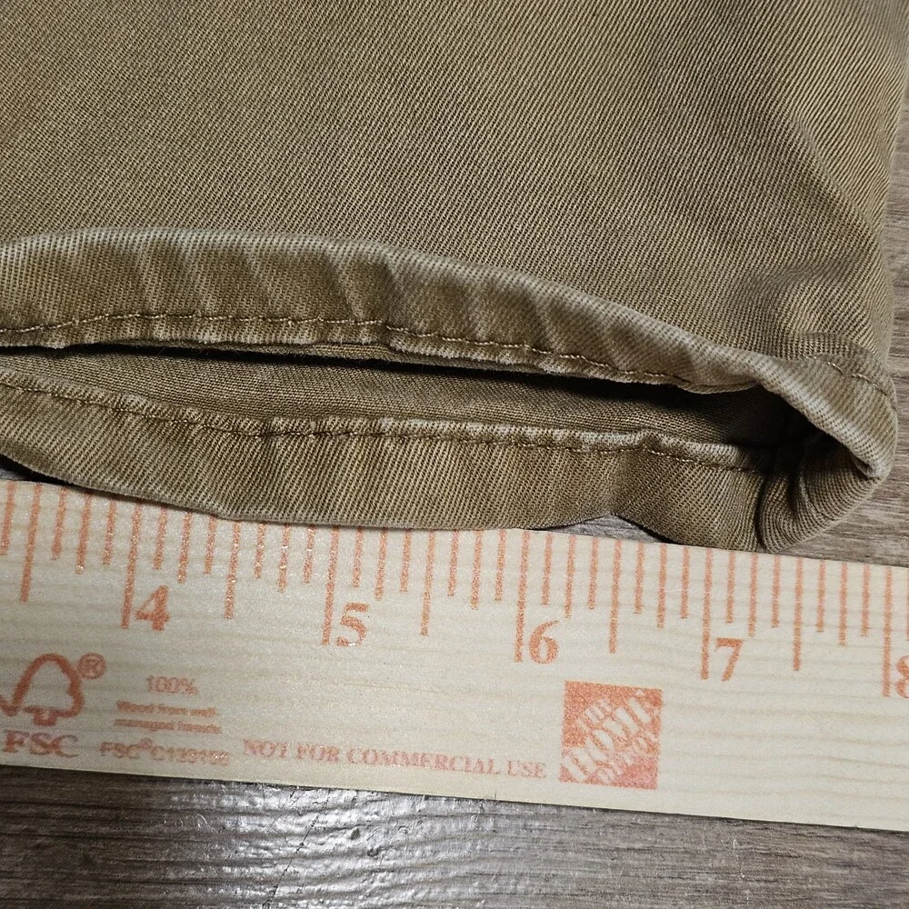 Levi's 541 Athletic Taper Pants Mens 38x32 Tan Khaki Stretch Denim Pants